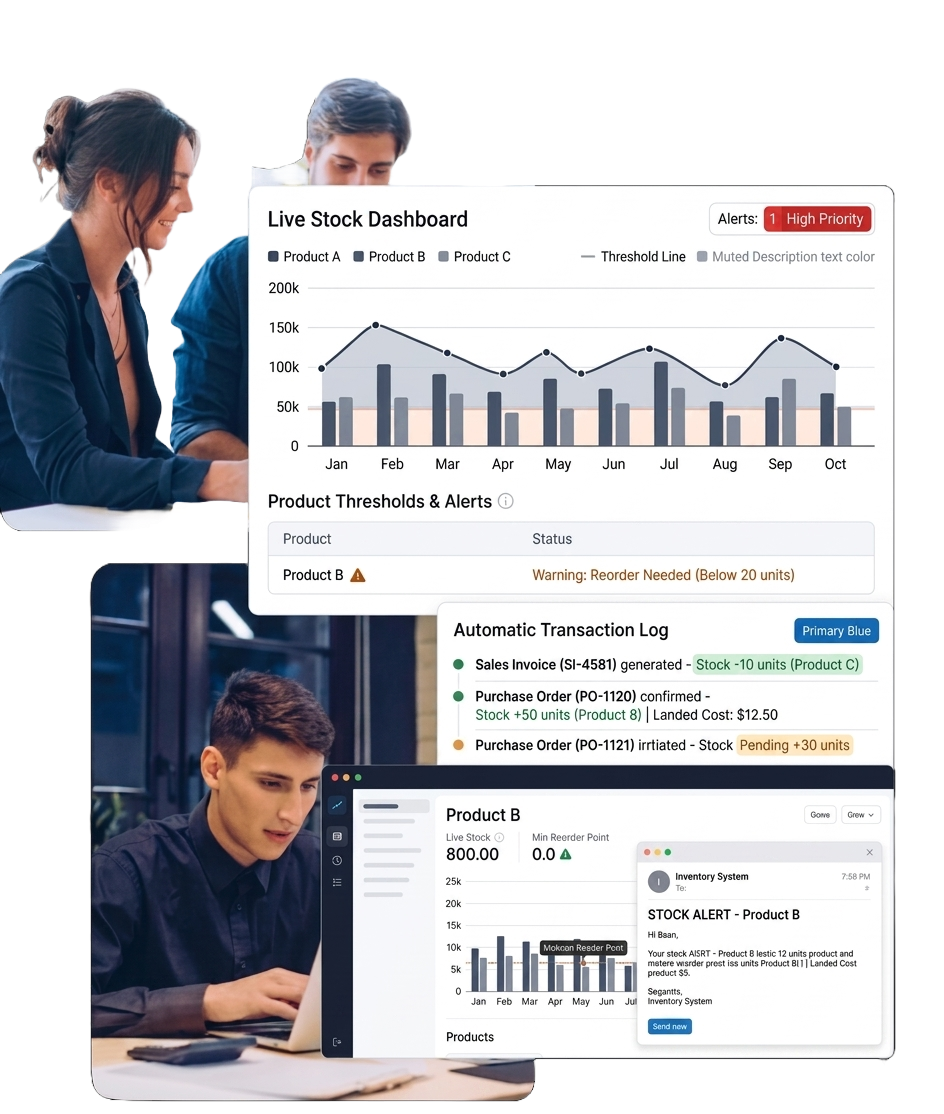 myDigiBill Inventory & Stock Management Interface